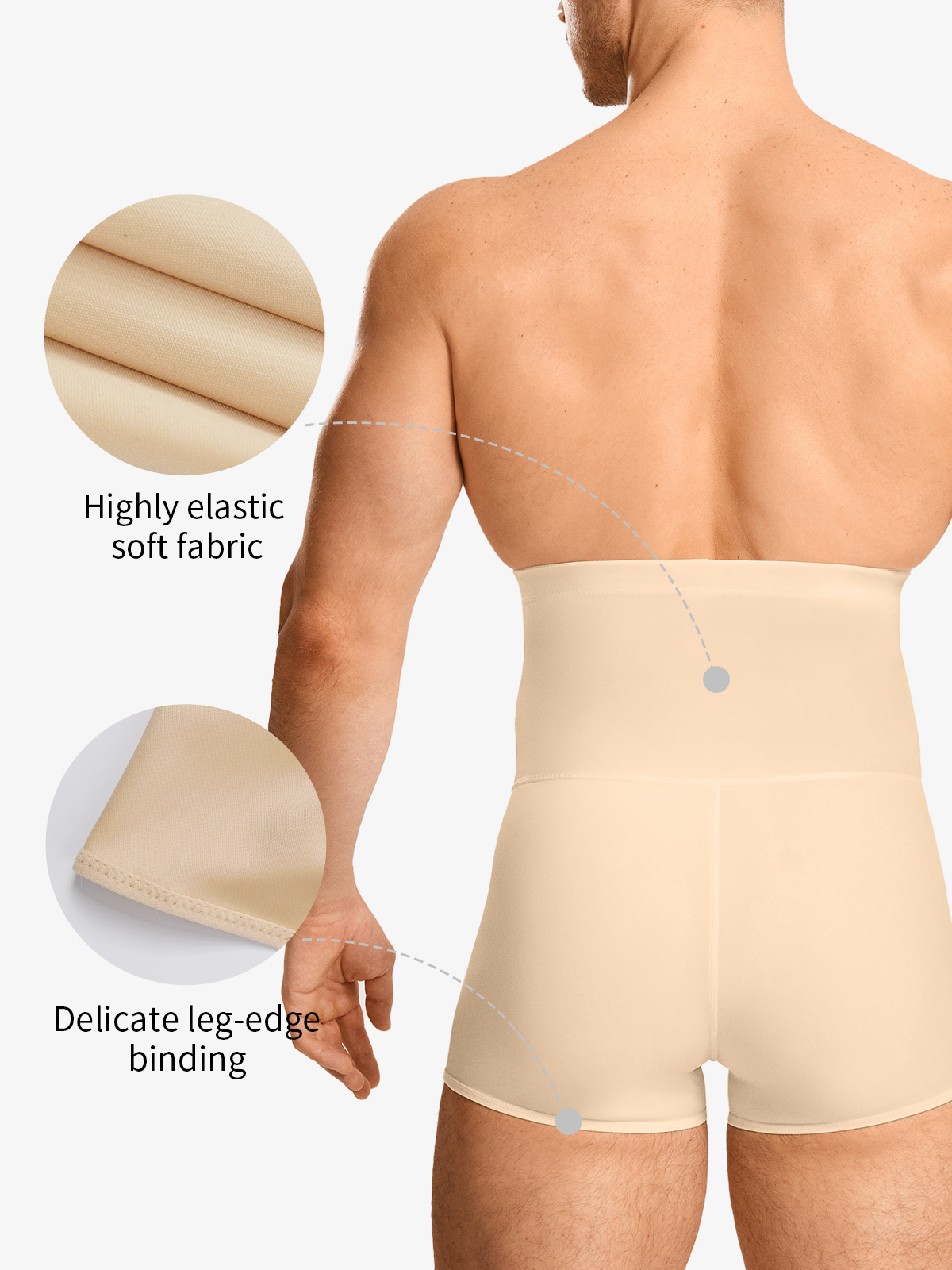 Elastic High Waist Tummy Control Crotch Opening Panty