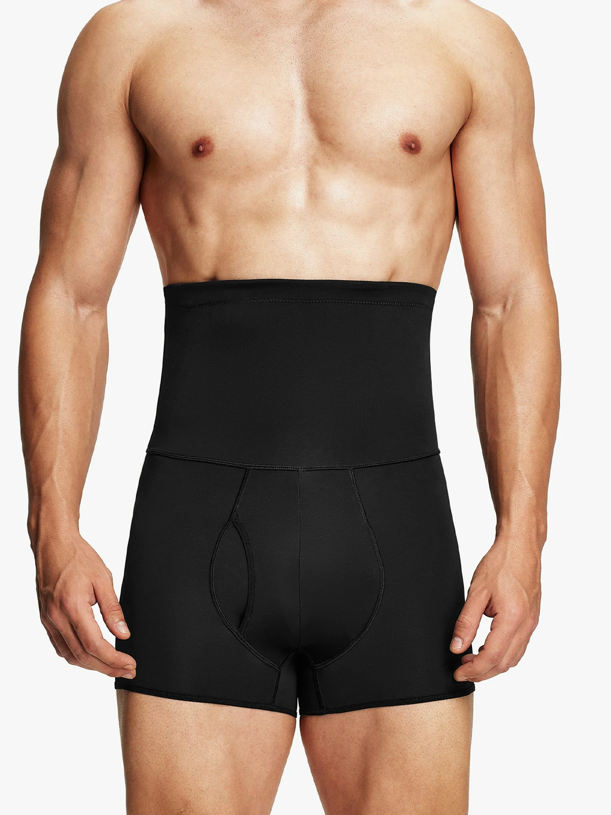 Men's High Waist Elastic Shorts