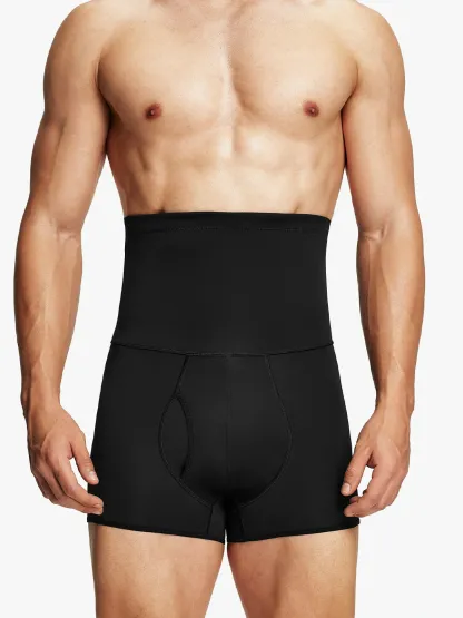 Men's High Waist Elastic Shorts