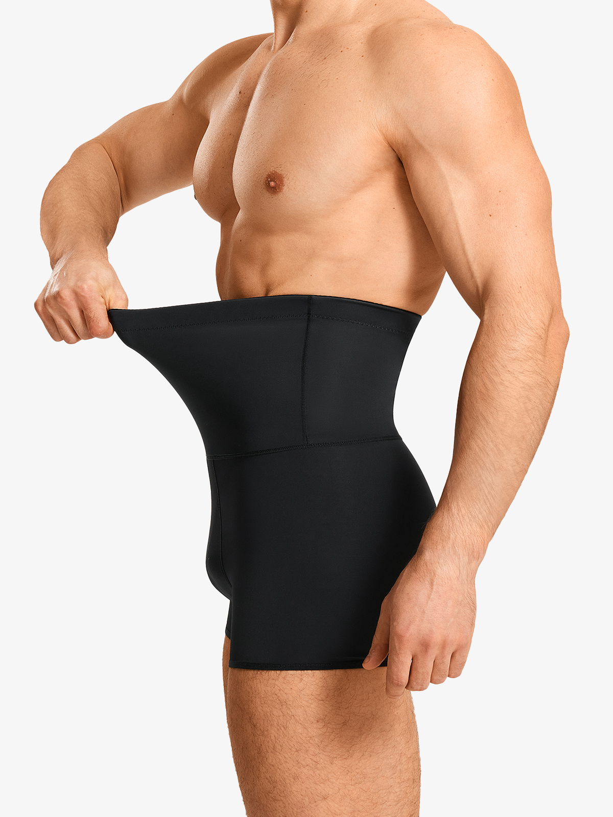 Elastic High Waist Tummy Control Crotch Opening Panty