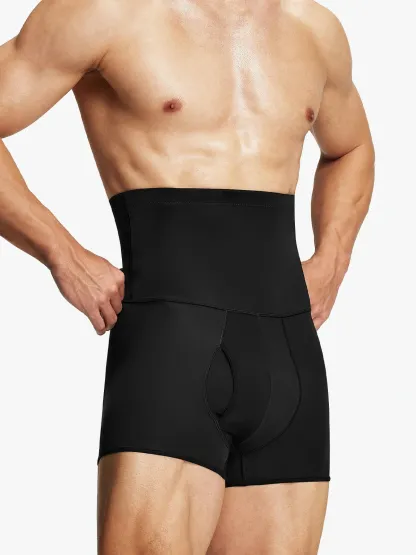 Men's High Waist Elastic Shorts