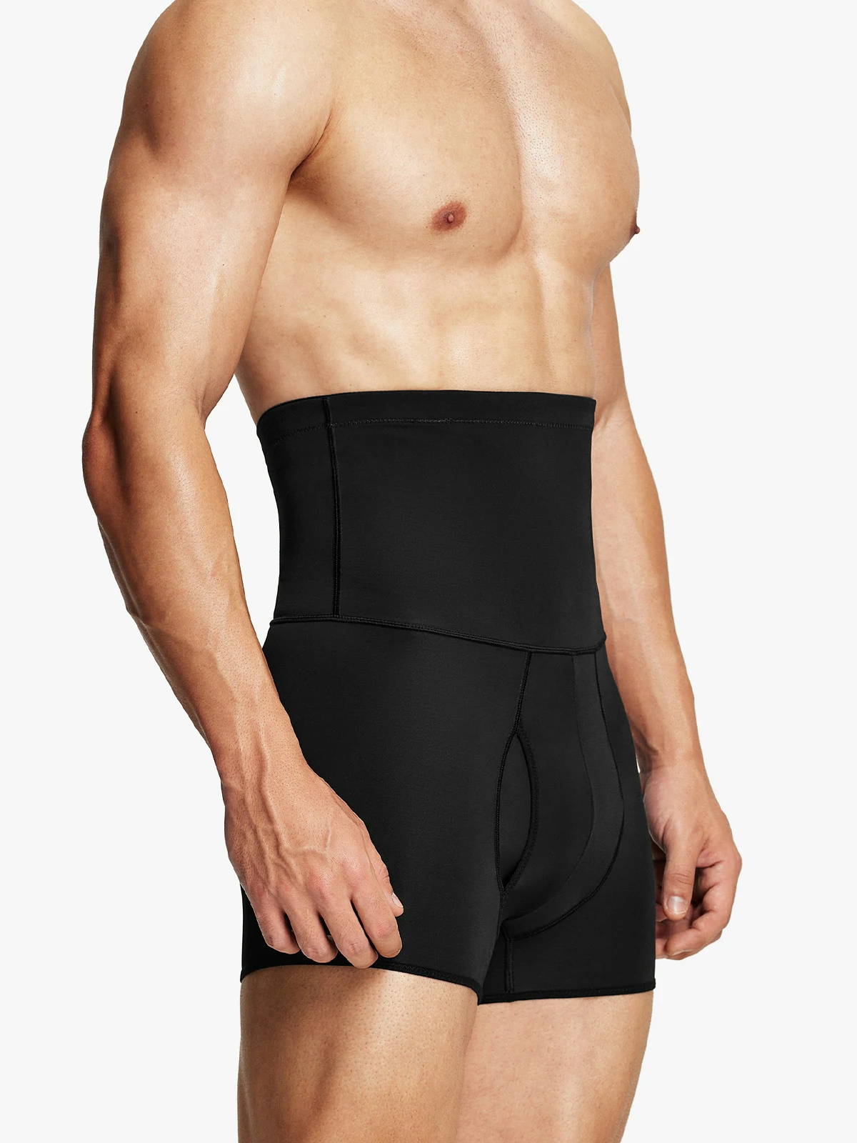 Men's High Waist Elastic Shorts