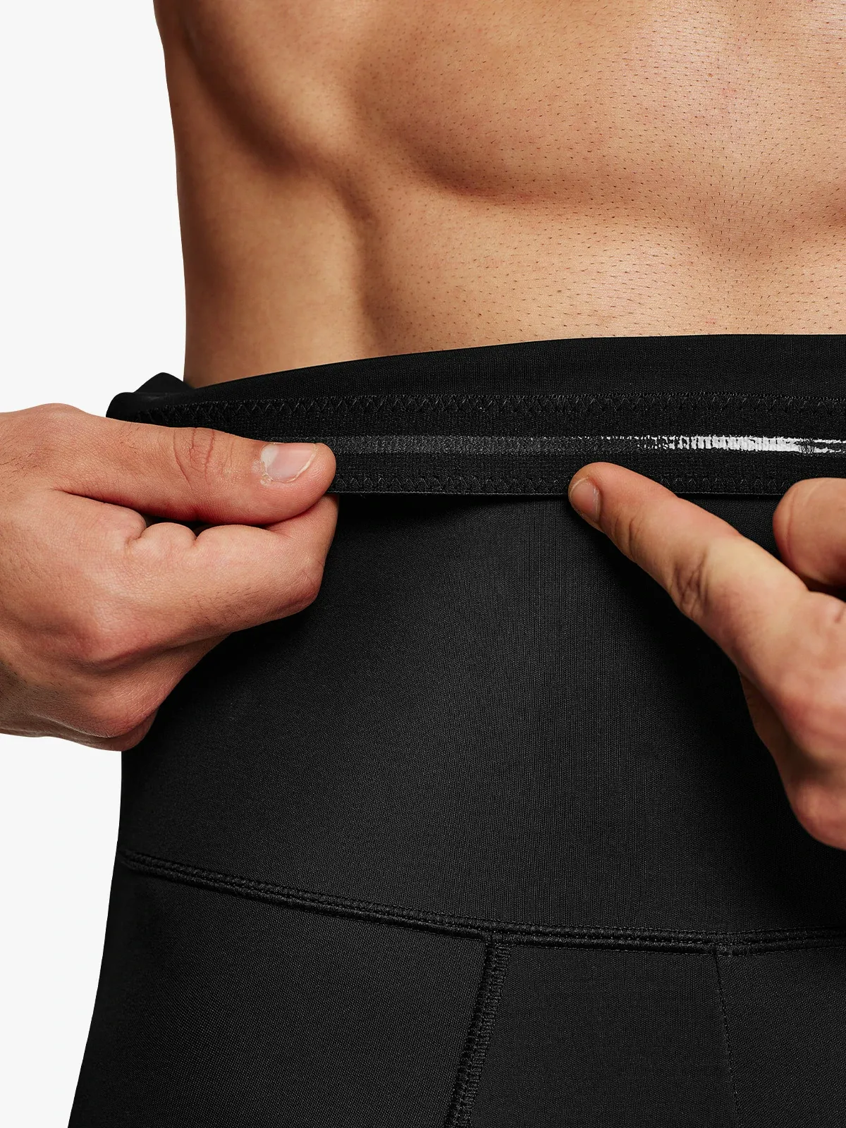 Men's High Waist Elastic Shorts