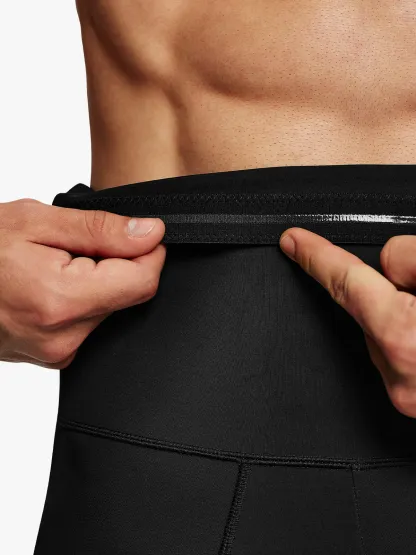 Men's High Waist Elastic Shorts