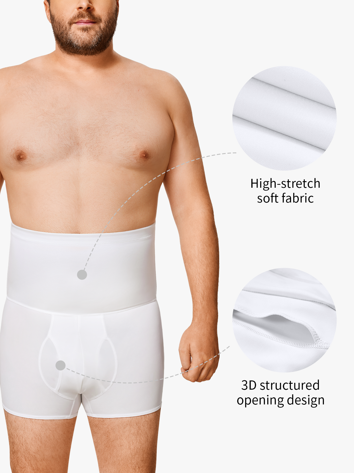 High Waist Tummy Control Anti-Slip Shapewear Boxer Brief Panty-Nebility