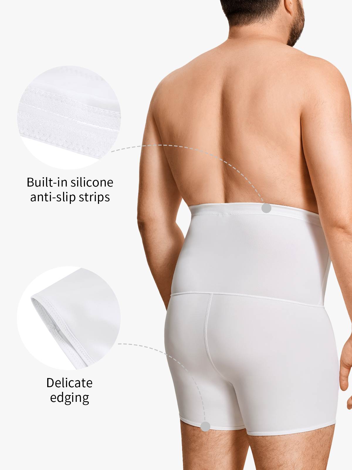 High Waist Tummy Control Anti-Slip Shapewear Boxer Brief Panty-Nebility