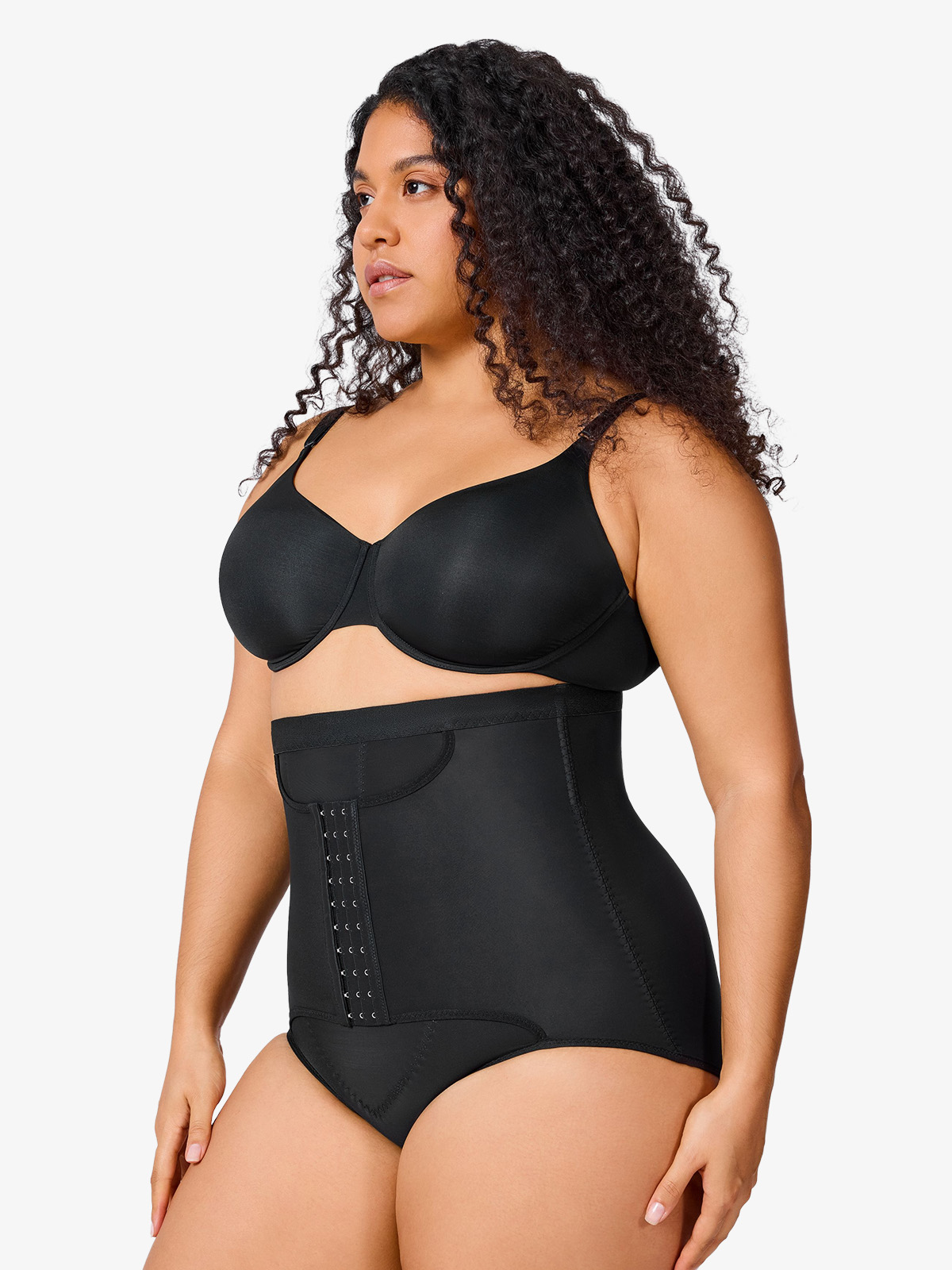 Nebility Plus Size High Waist Waist Cincher Butt Lifter Panties