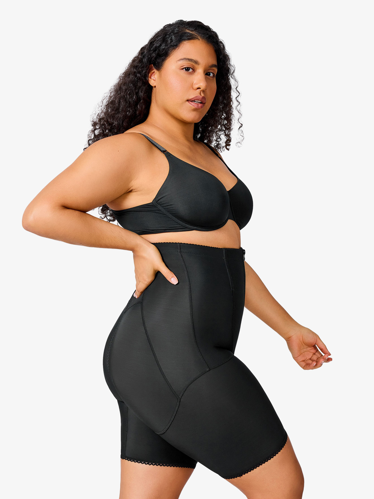 Nebility Plus Size Thigh Slimmer Body Shaper with Zipper