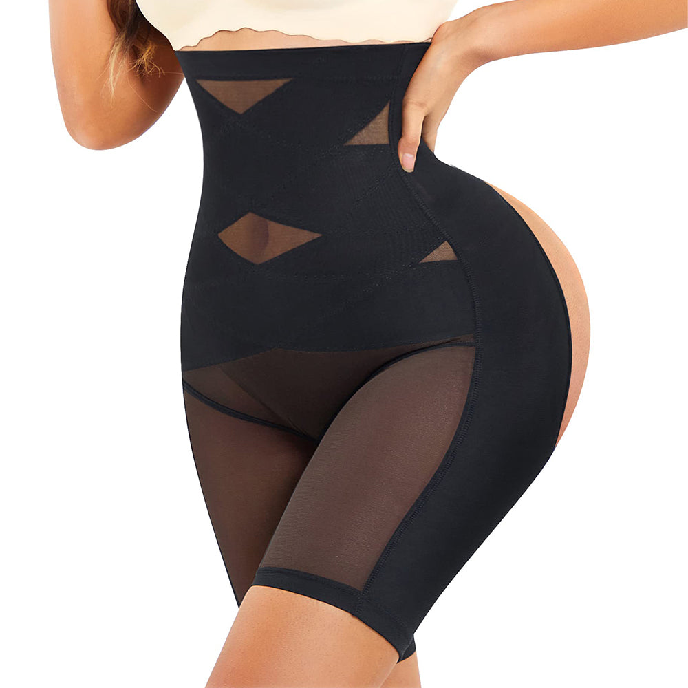 Nebility Women Hi-Waist Hip Enhancer Body Shaper Shorts