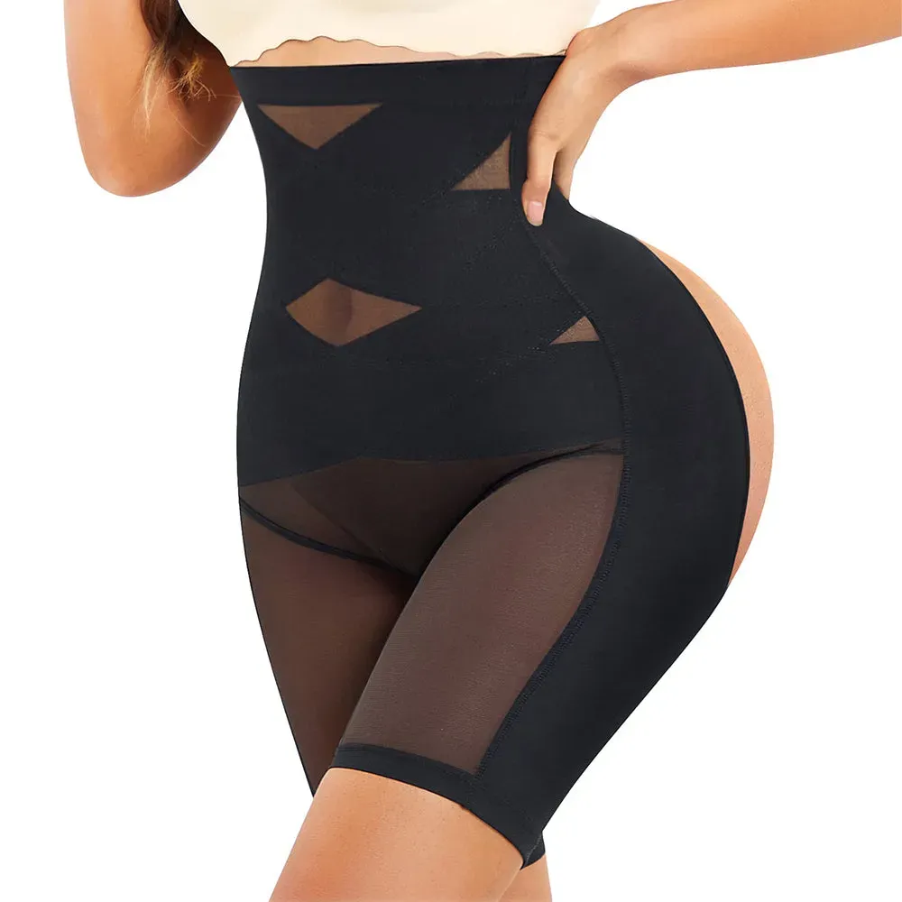 Nebility Women Hi-Waist Hip Enhancer Body Shaper Shorts-Nebility
