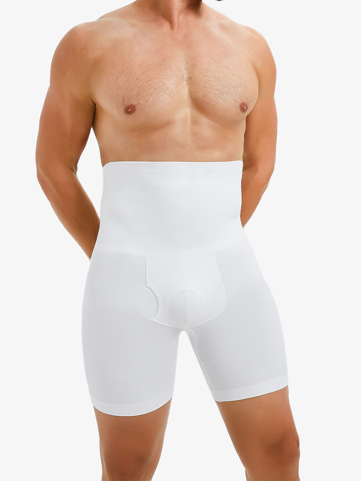 Men's Seamless High Waist Compression Shorts | Nebility