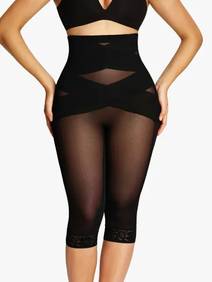 Mesh Tummy Control Shaping Capri
