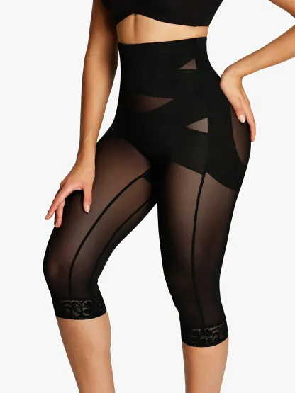 Mesh Tummy Control Shaping Capri