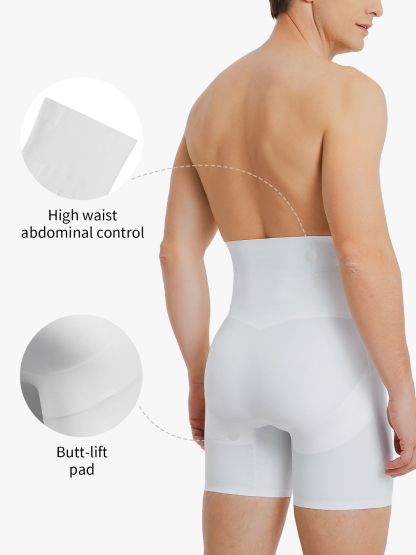 Seamless High Waist Butt Lifting Crotch Opening Shapewear  Shortie Control Panty