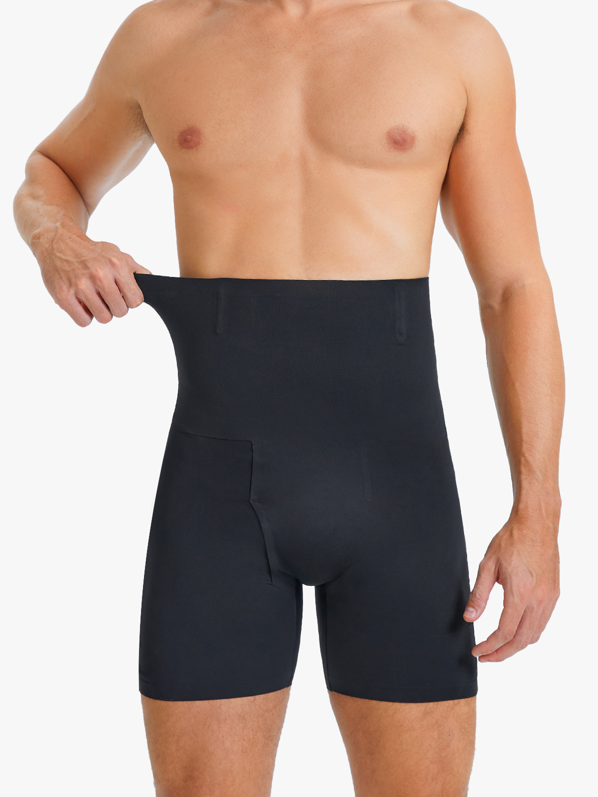 Seamless High Waist Butt Lifting Crotch Opening Shapewear  Shortie Control Panty