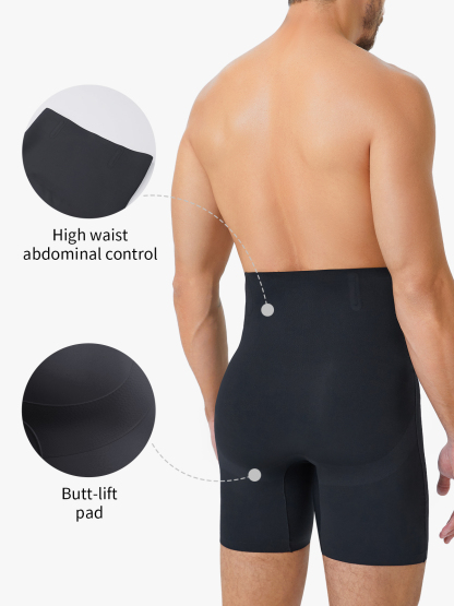 Seamless High Waist Butt Lifting Crotch Opening Shapewear  Shortie Control Panty