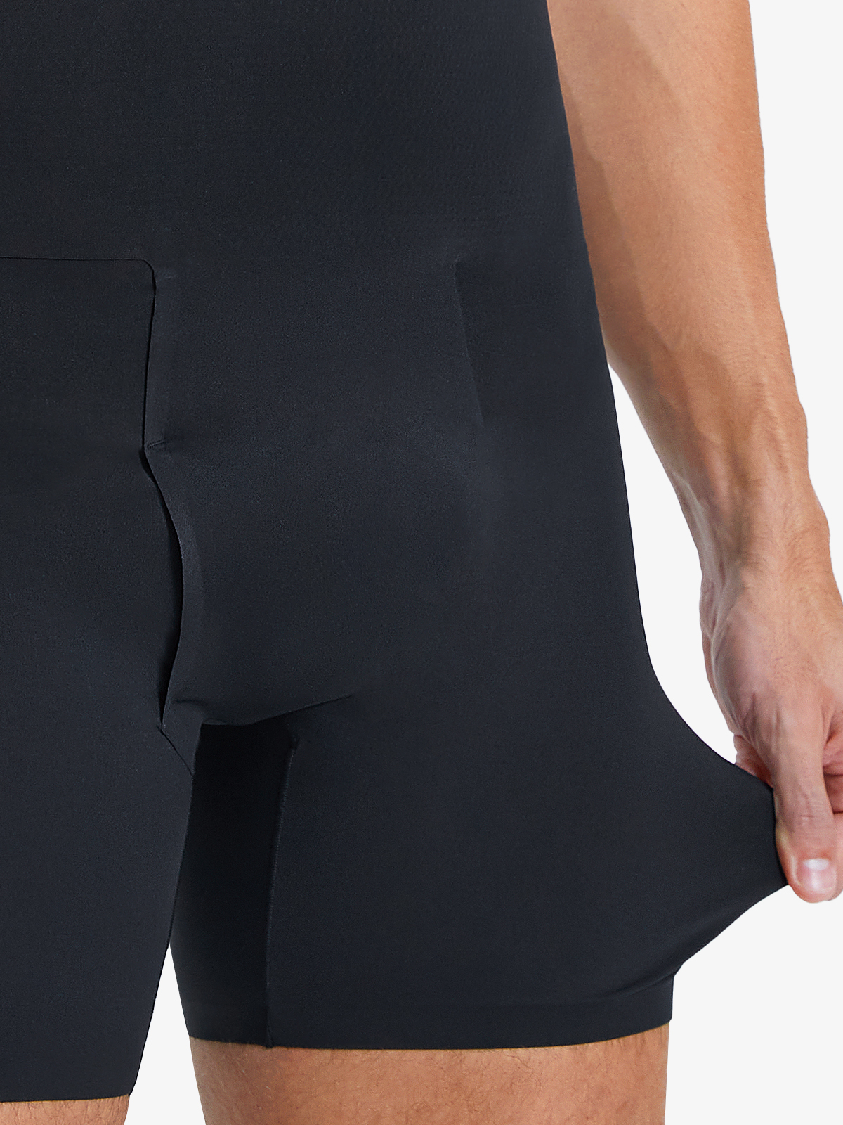 Seamless High Waist Butt Lifting Crotch Opening Shapewear  Shortie Control Panty
