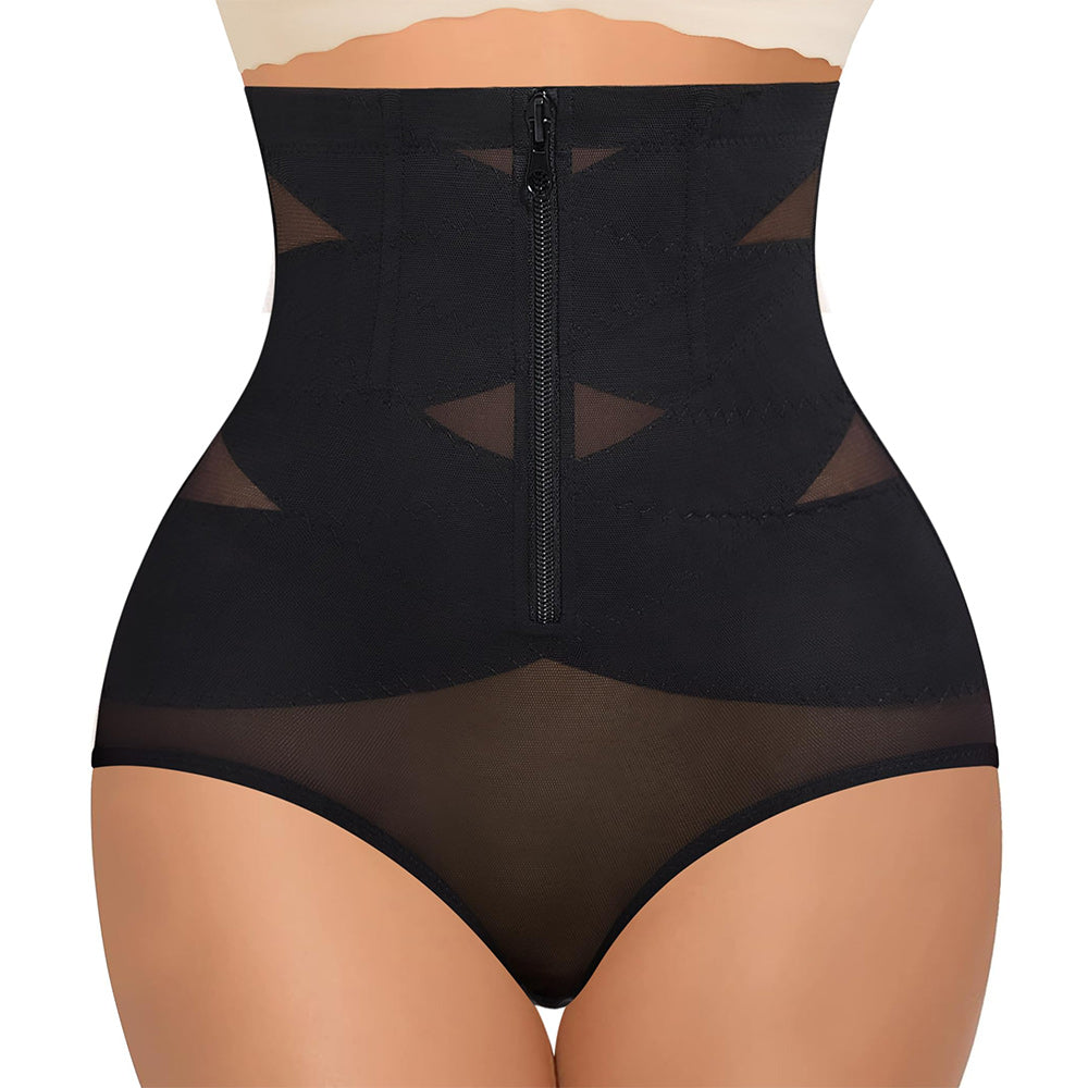 Nebility Hi-Waist Zipper Butt Lifting Underwear