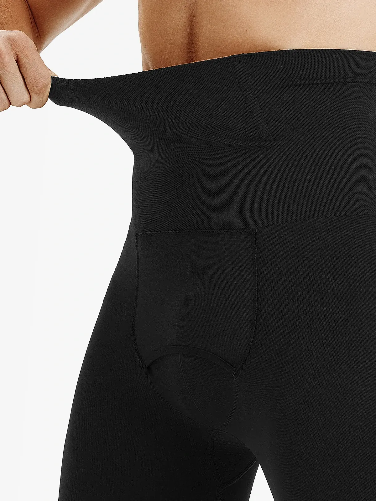 Men's Seamless High-Waist Boning Support Shorts