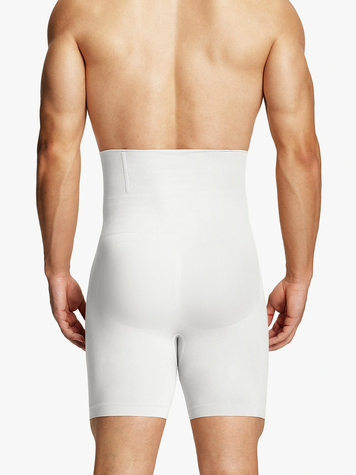 Men's Seamless High-Waist Boning Support Shorts
