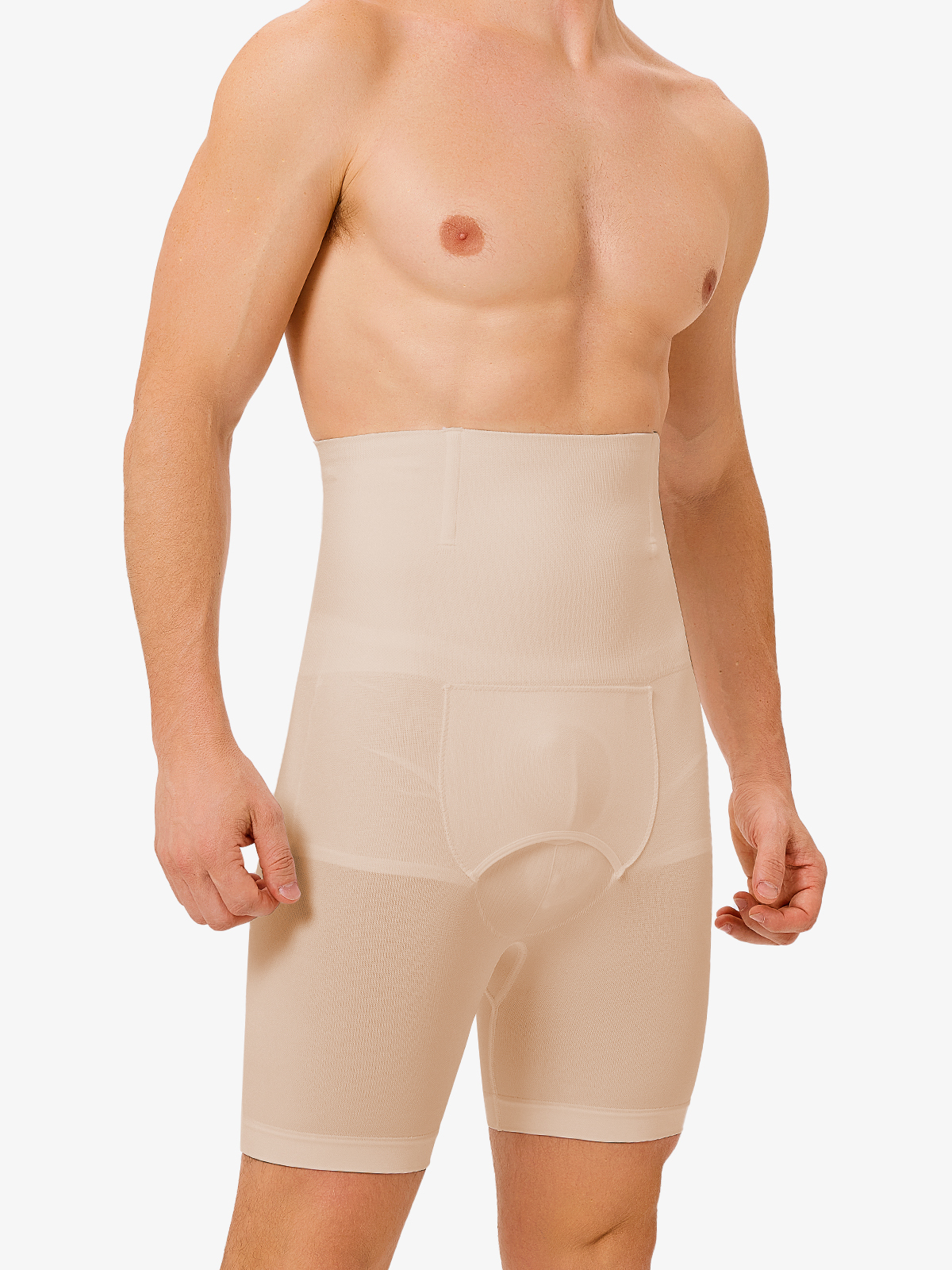 High Waist Boning Support Crotch Opening Shapewear Control Panty-Nebility
