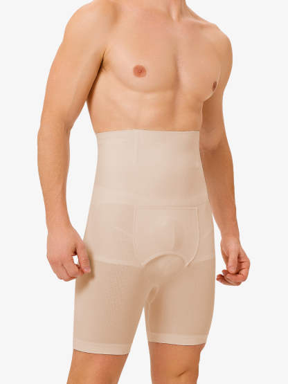 High Waist Boning Support Crotch Opening Shapewear Control Panty-Nebility