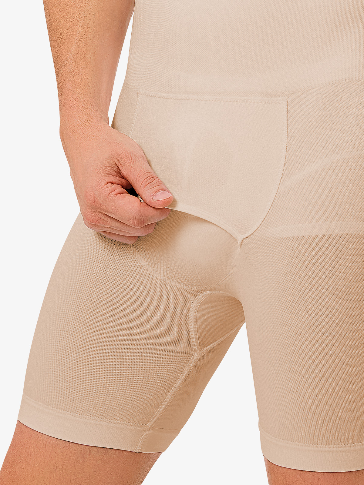 High Waist Boning Support Crotch Opening Shapewear Control Panty-Nebility