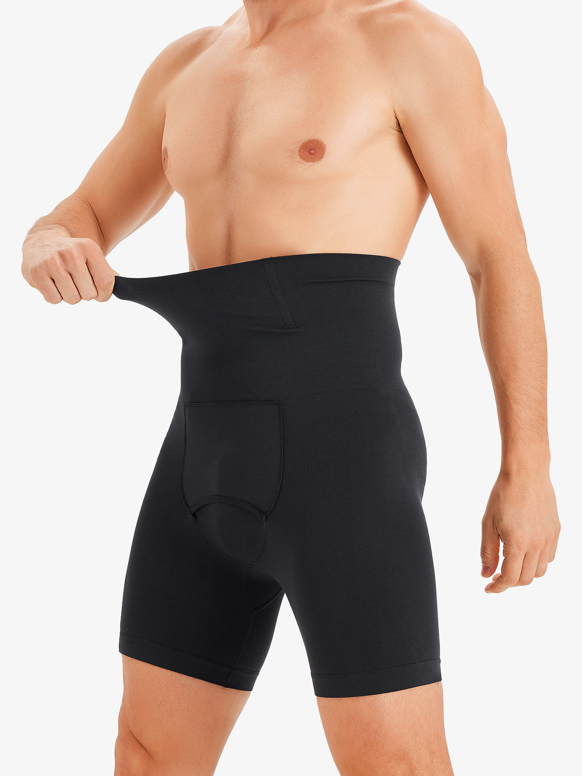 High Waist Boning Support Crotch Opening Shapewear Control Panty-Nebility