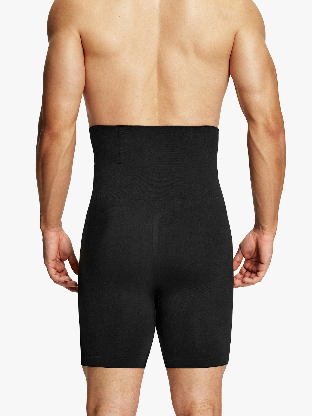 Men's Seamless High-Waist Boning Support Shorts 