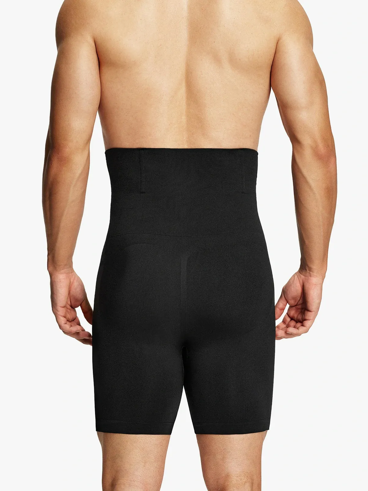 Men's Seamless High-Waist Boning Support Shorts 