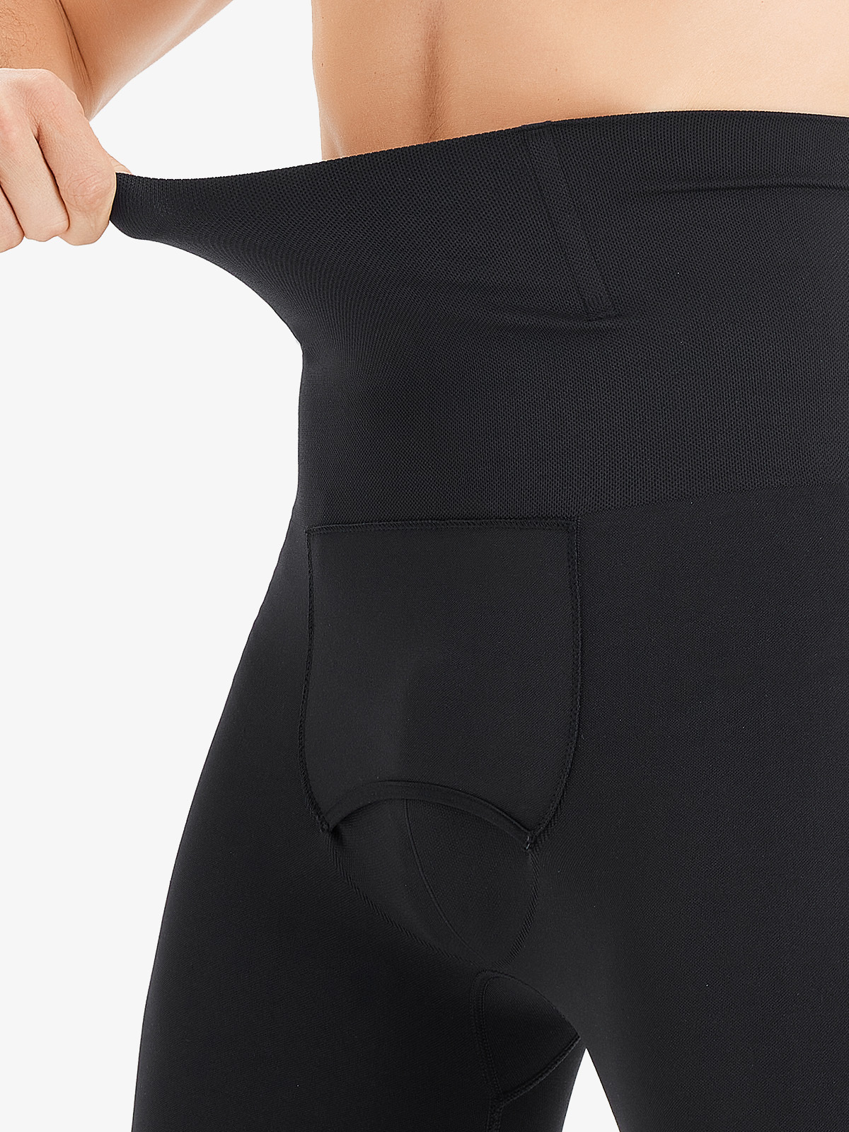 High Waist Boning Support Crotch Opening Shapewear Control Panty-Nebility