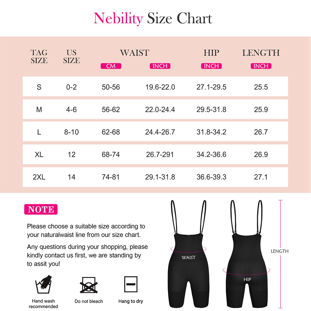 Nebility Seamless Butt Lifting Shorts with Adjustable Straps