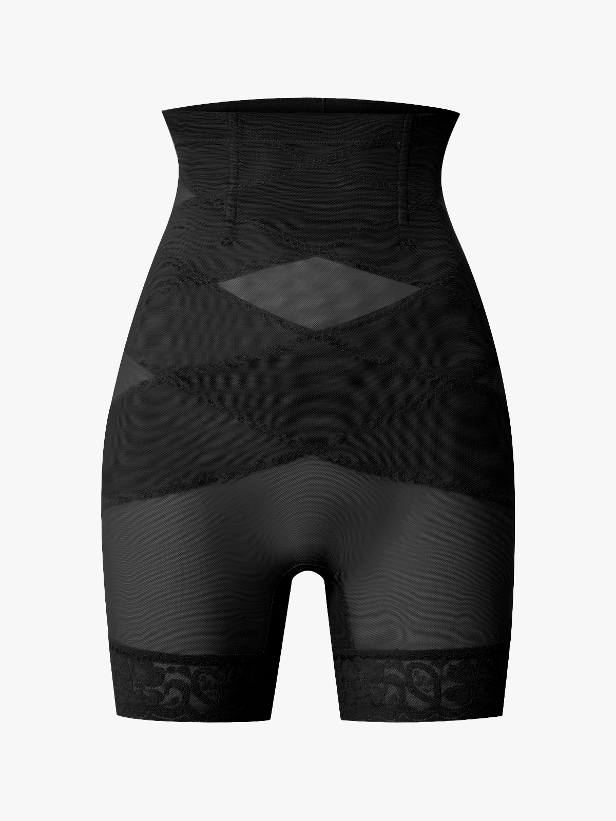 Mesh High-Waist Mid Thigh Short