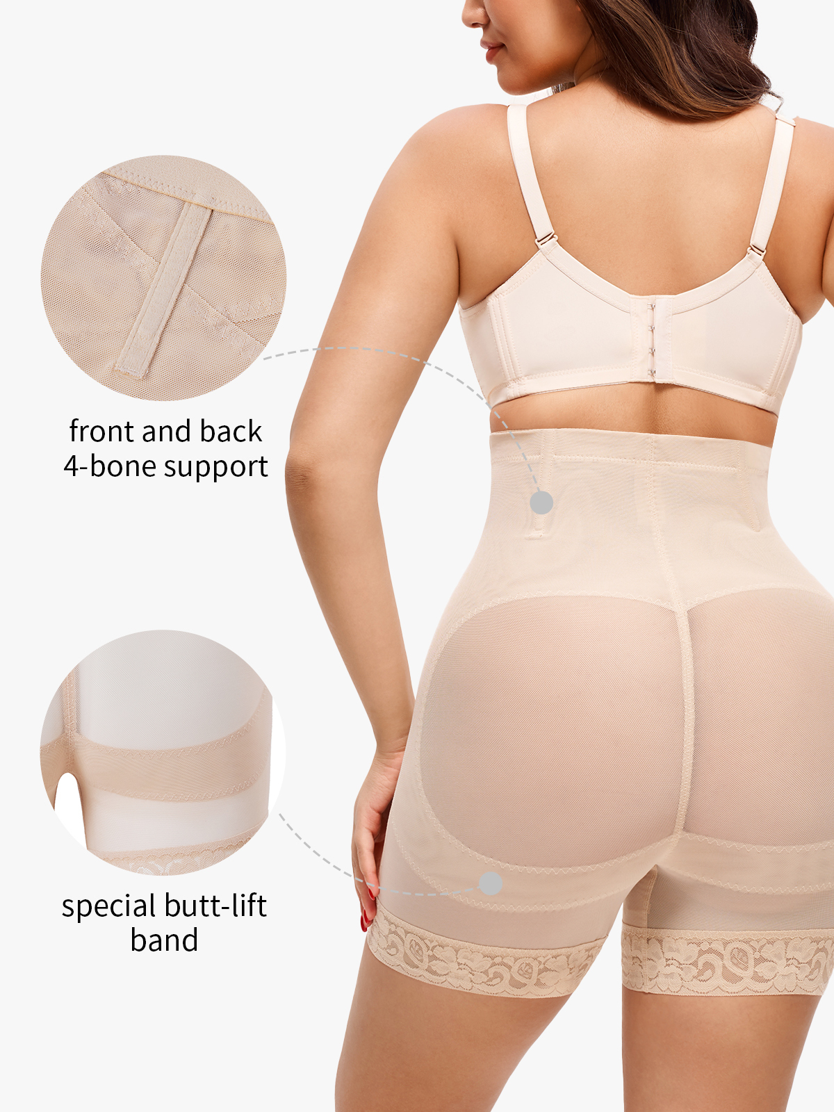 High Waisted Tummy Control Butt Lifting Panties