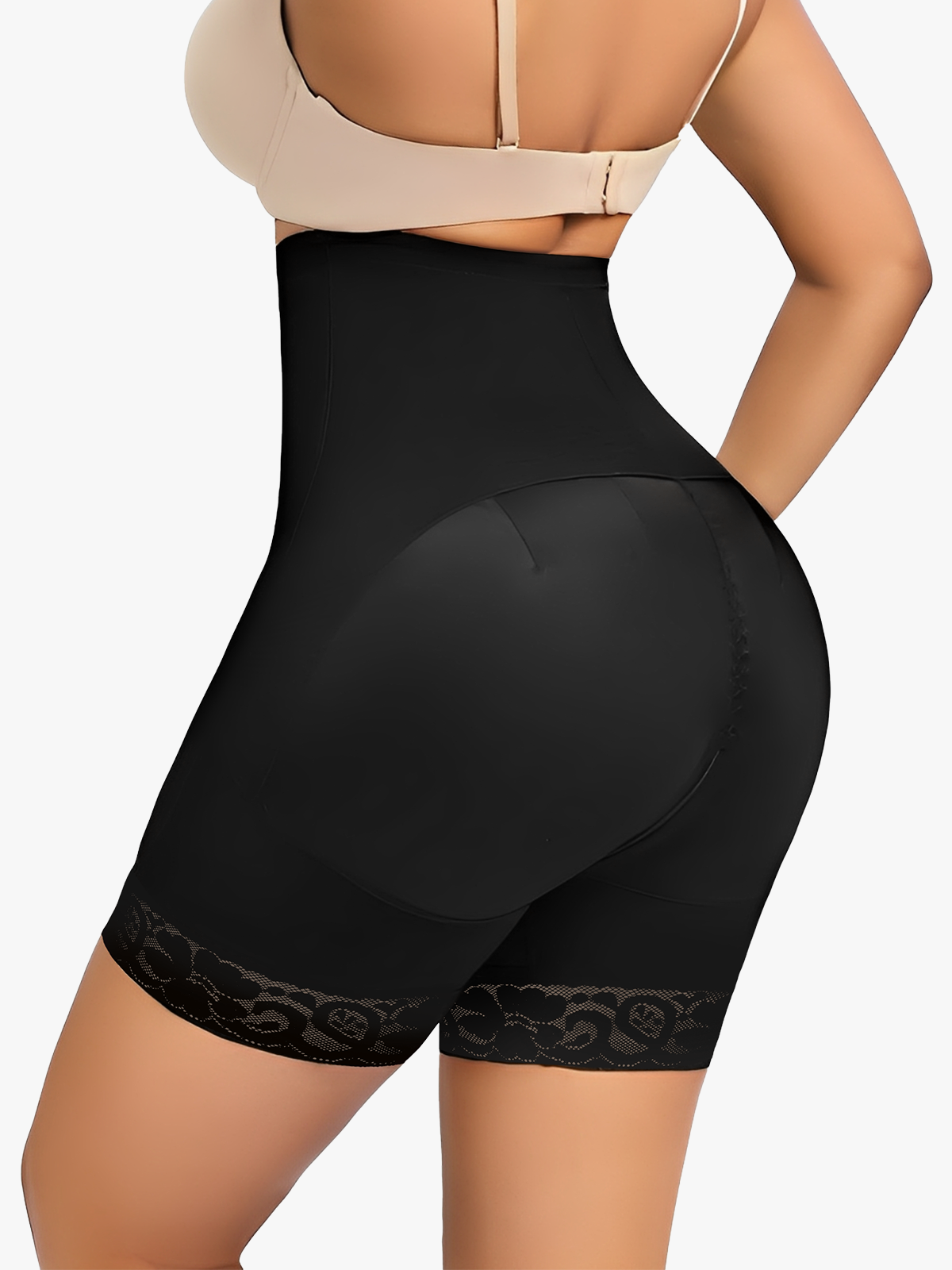 High Waist Double Tummy Control Open Crotch Control Panty