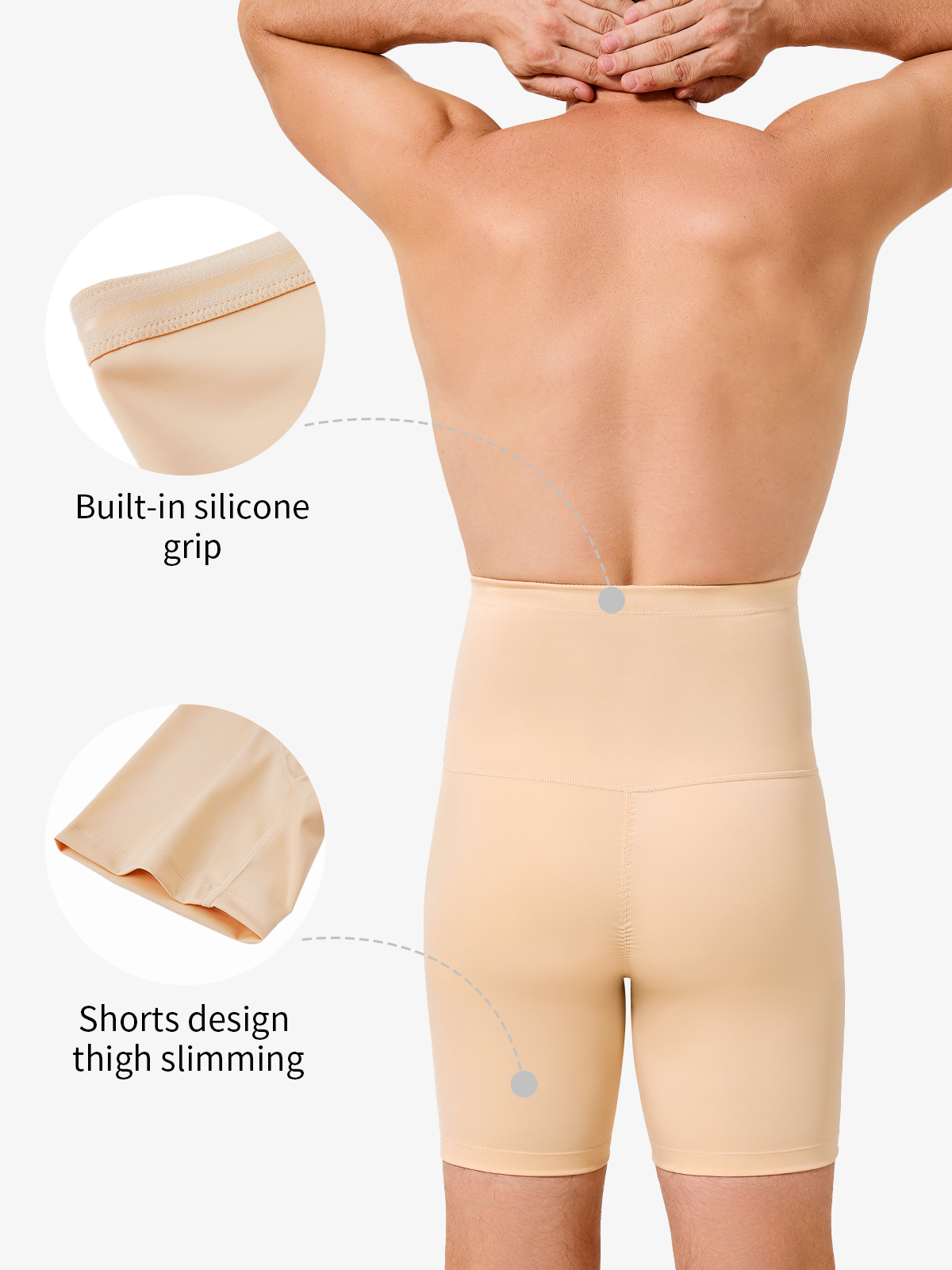 High Waist Crotch Opening Shapewear Control Panty