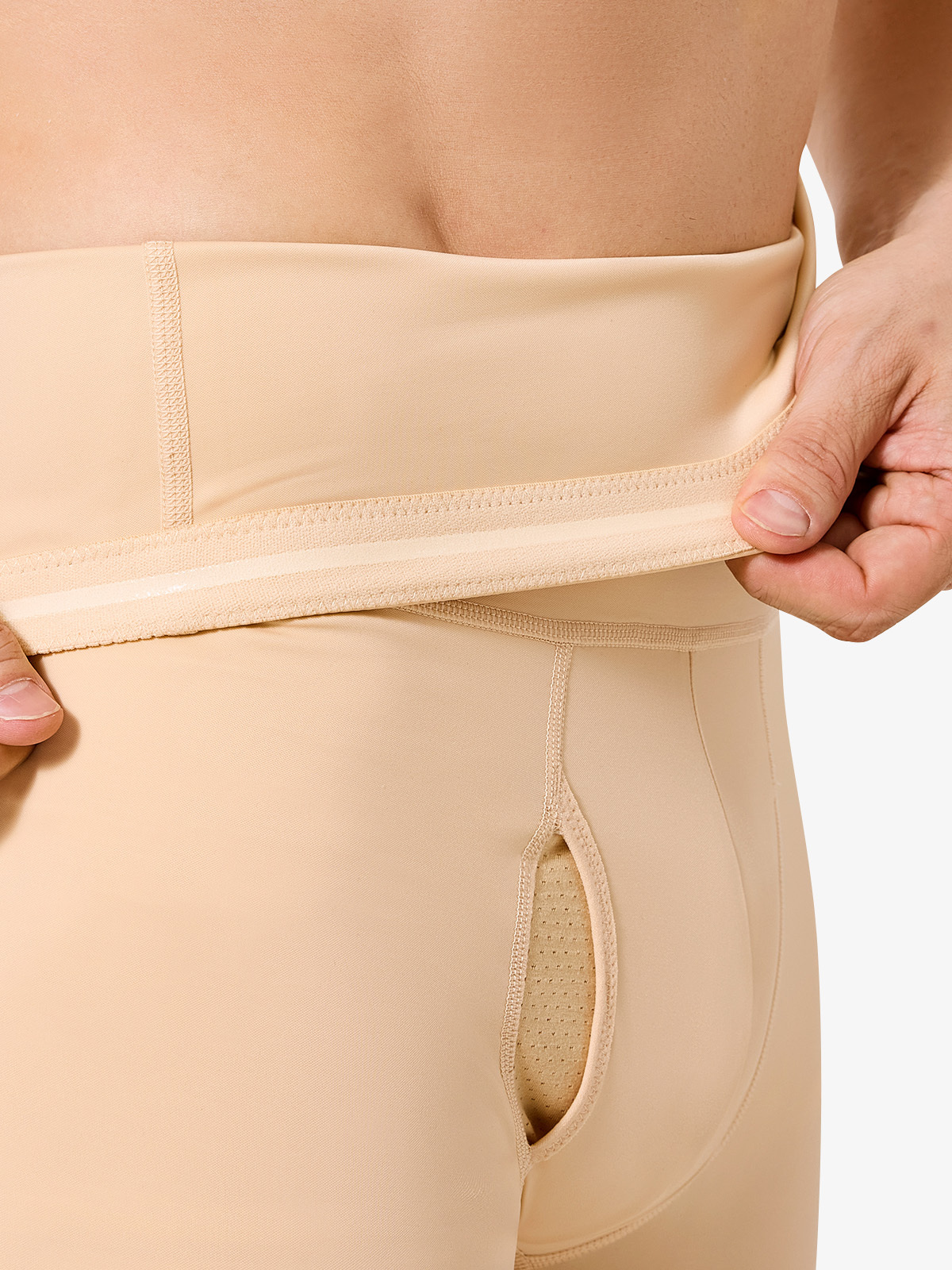 High Waist Crotch Opening Shapewear Control Panty