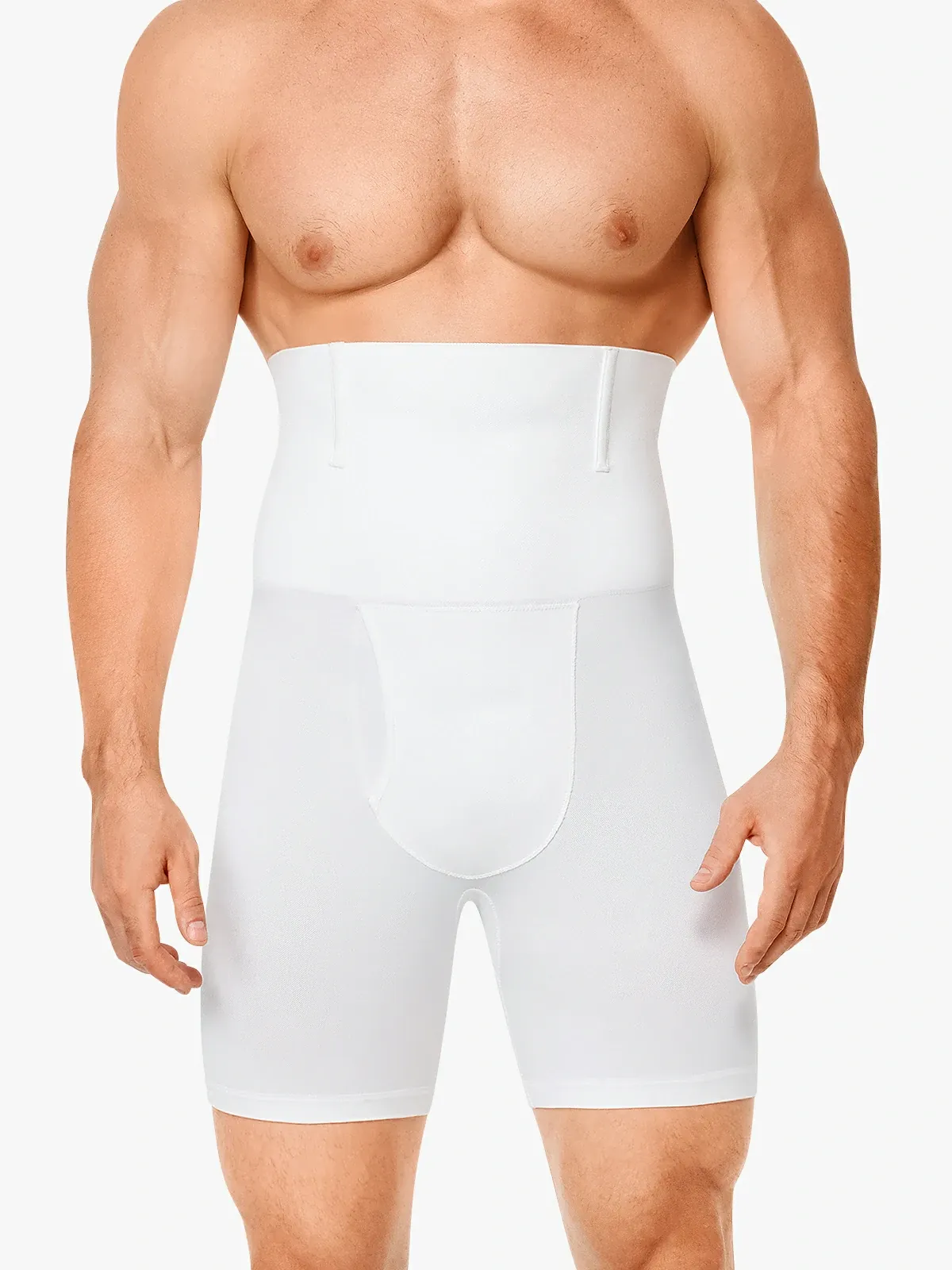 High Waist Steel Boning Support Shorts for Men