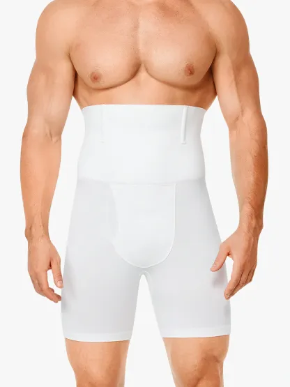 High Waist Steel Boning Support Shorts for Men