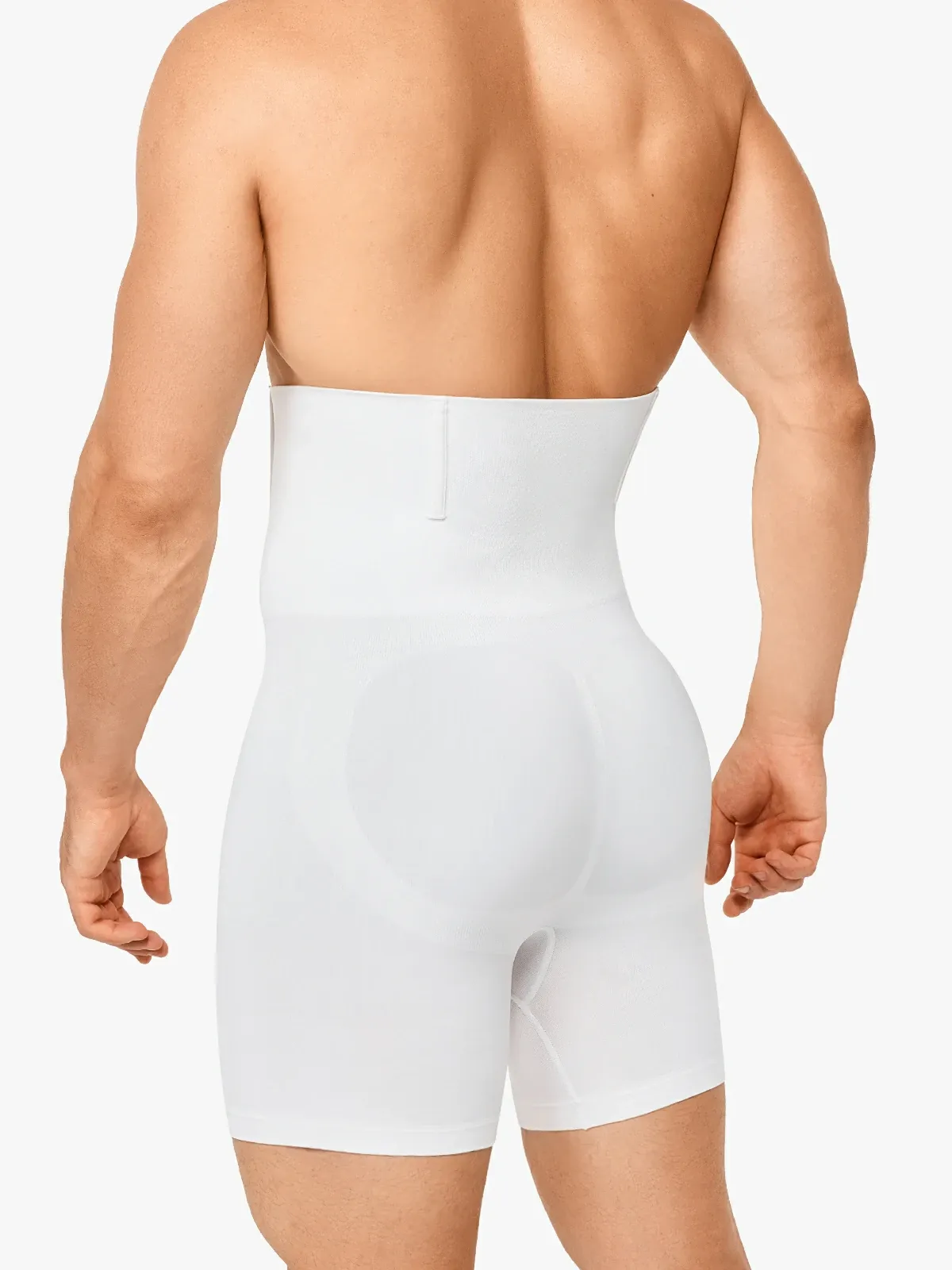 High Waist Steel Boning Support Shorts for Men