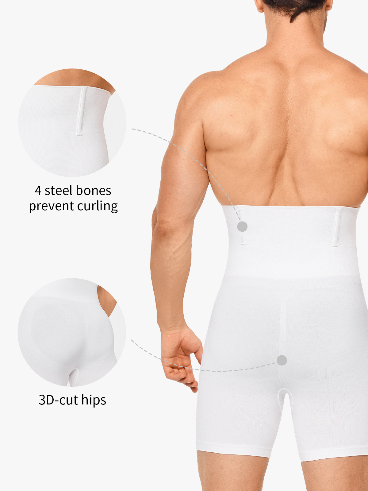 High Waist Anti-Roll Crotch Opening Shapewear Control Panty