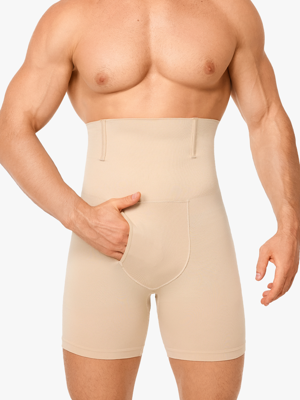 High Waist Anti-Roll Crotch Opening Shapewear Control Panty