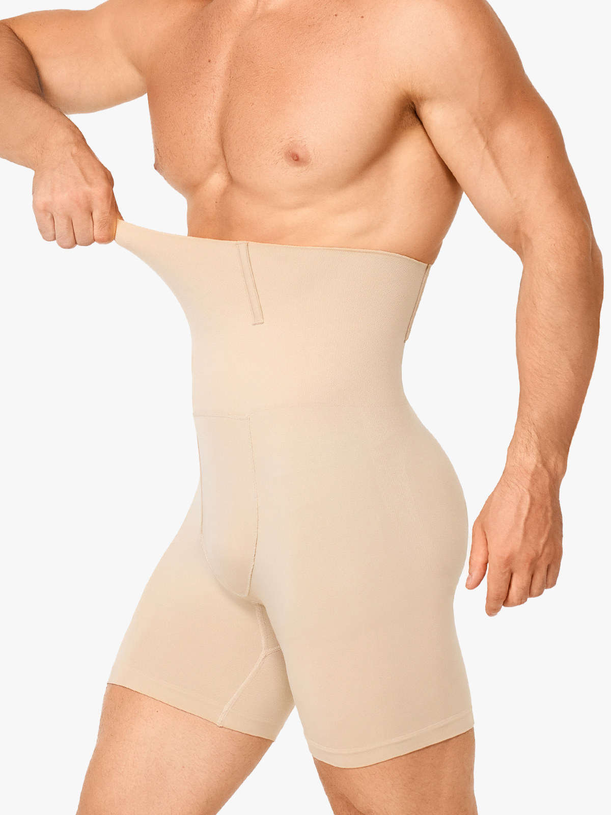 High Waist Anti-Roll Crotch Opening Shapewear Control Panty