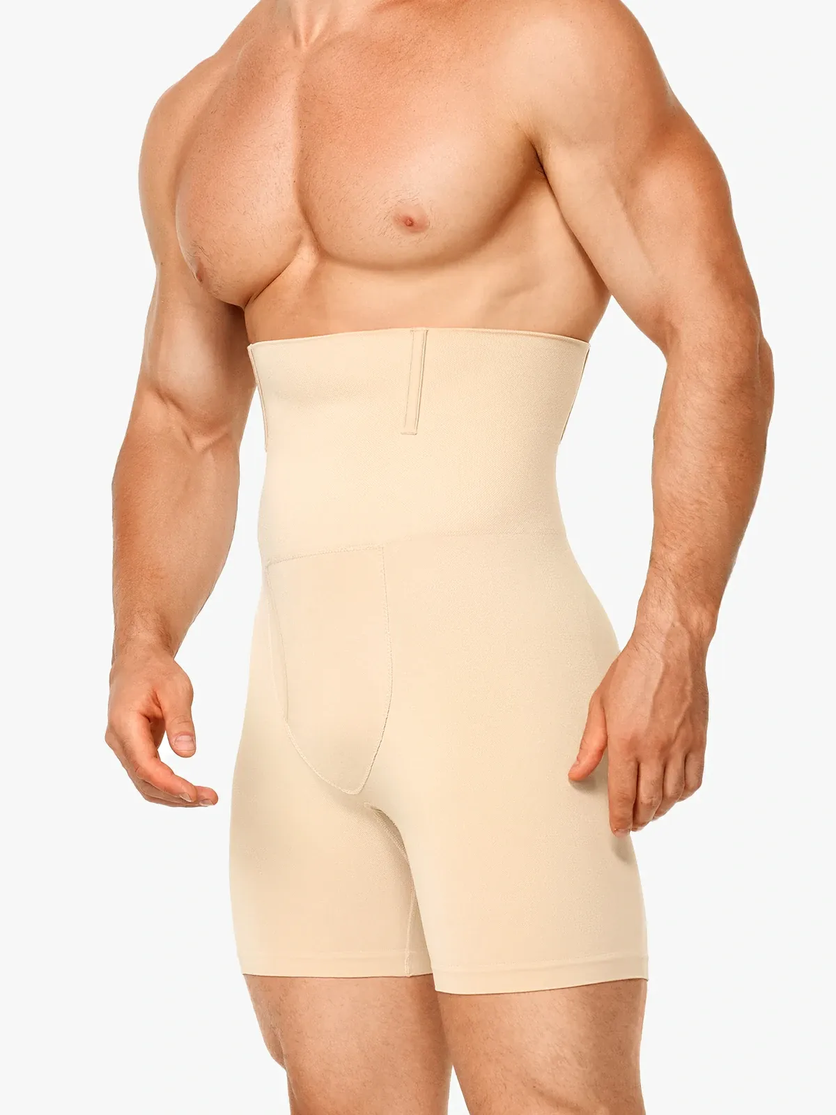 High Waist Steel Boning Support Shorts for Men