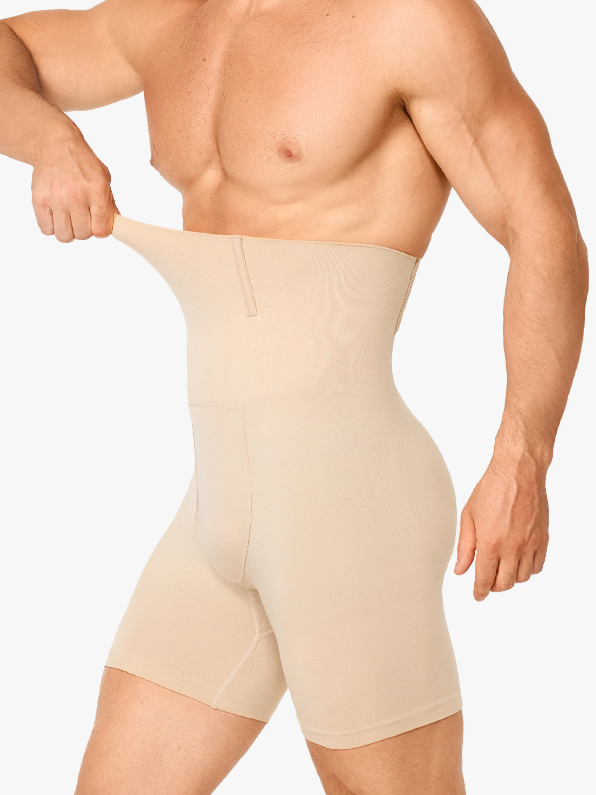 High Waist Anti-Roll Crotch Opening Shapewear Control Panty
