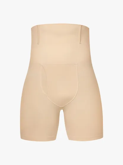 High Waist Steel Boning Support Shorts for Men