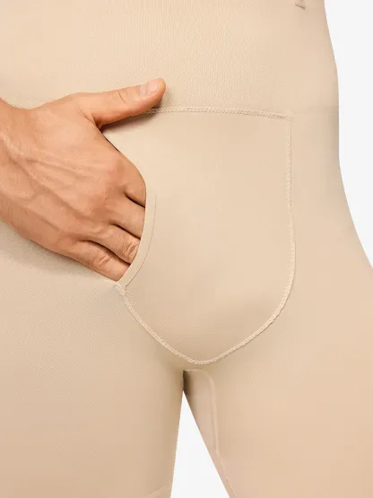 High Waist Steel Boning Support Shorts for Men