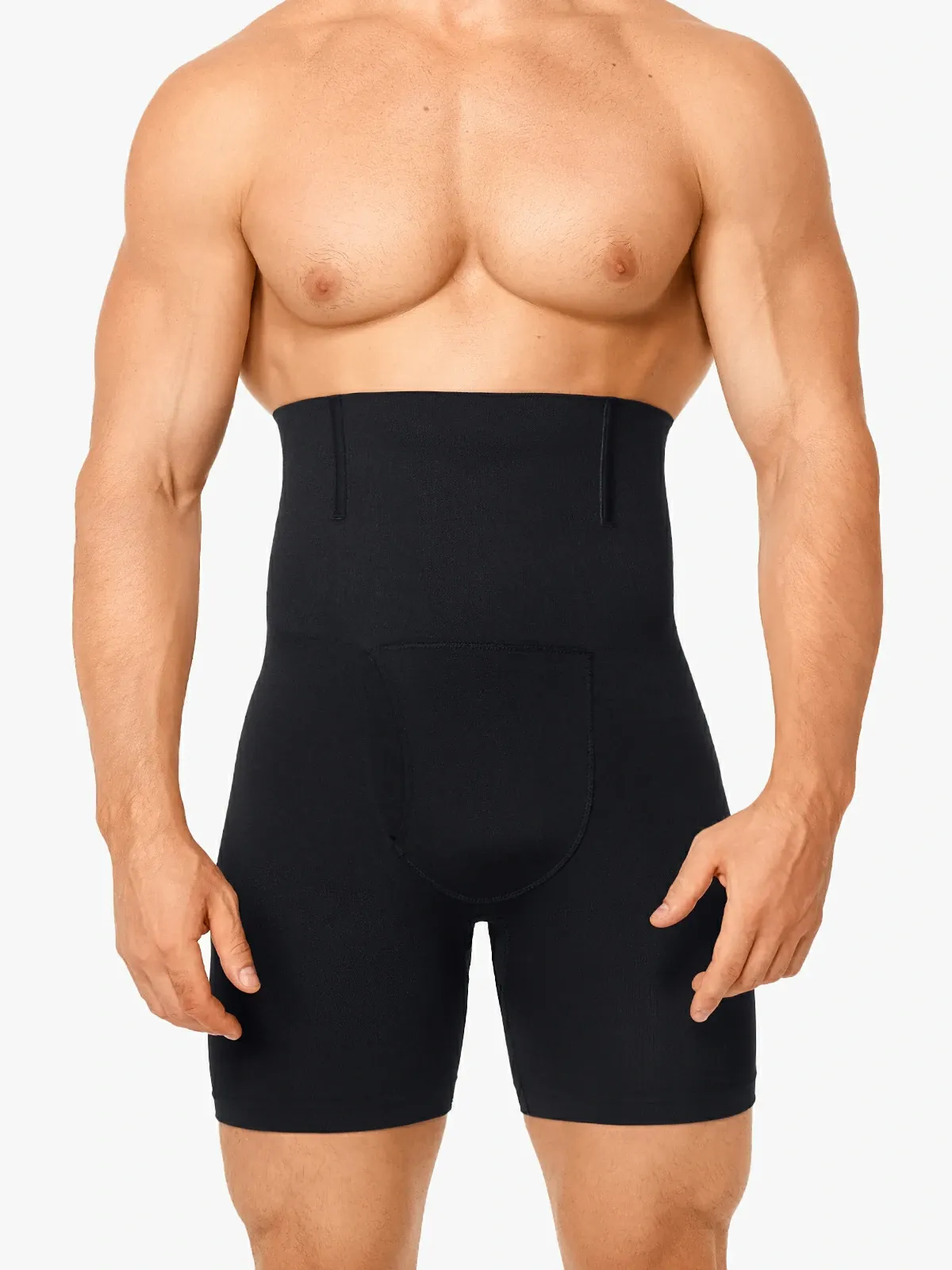 High Waist Steel Boning Support Shorts for Men