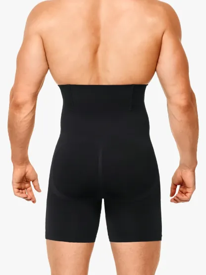 High Waist Steel Boning Support Shorts for Men