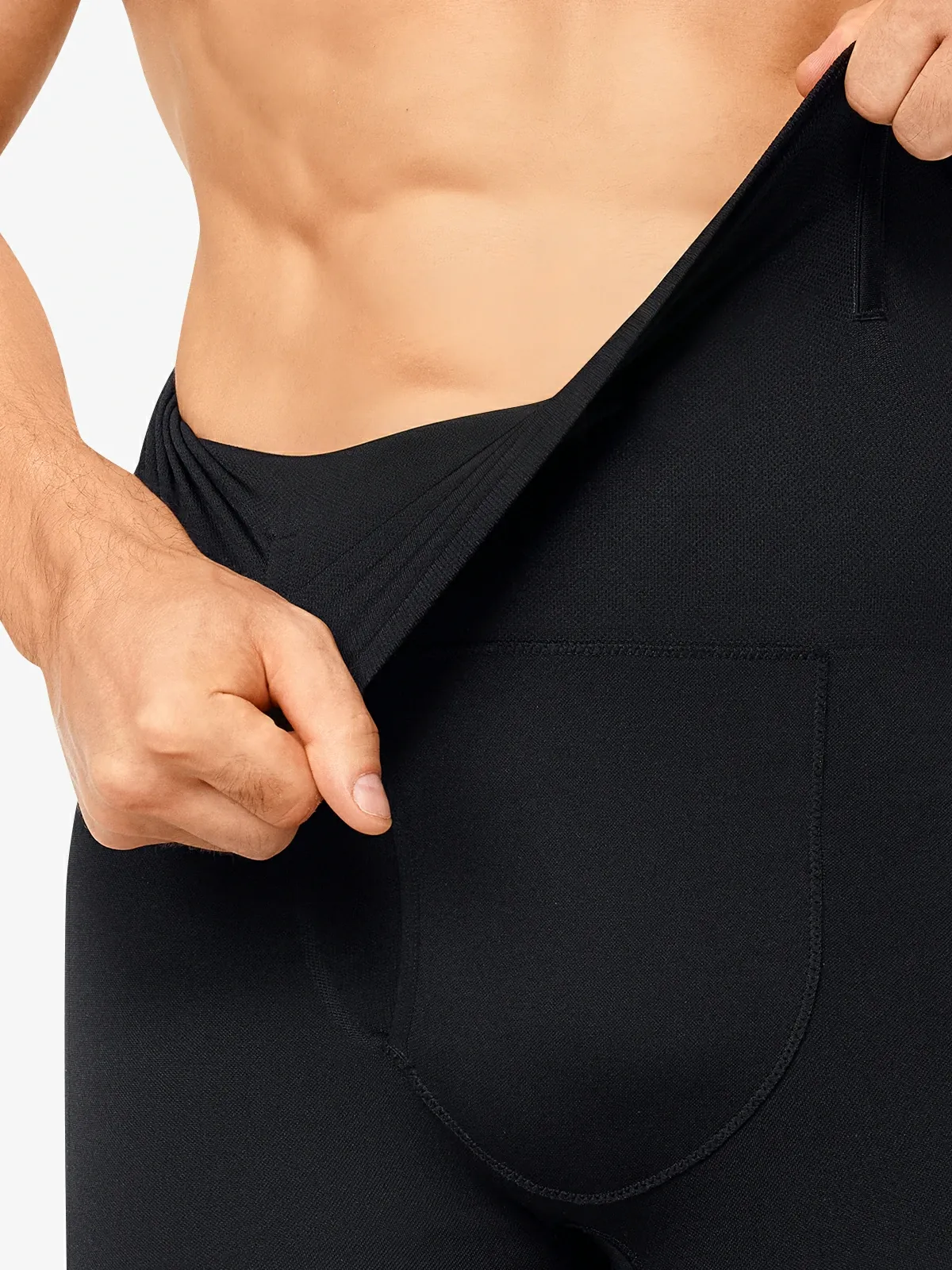 High Waist Steel Boning Support Shorts for Men